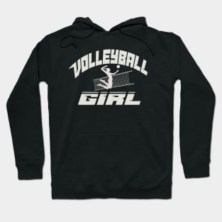 Volleyball Girl sports net jumping court athletic Hoodie